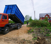 Расчистка участка и вывоз мусора на Волхонском шоссе
