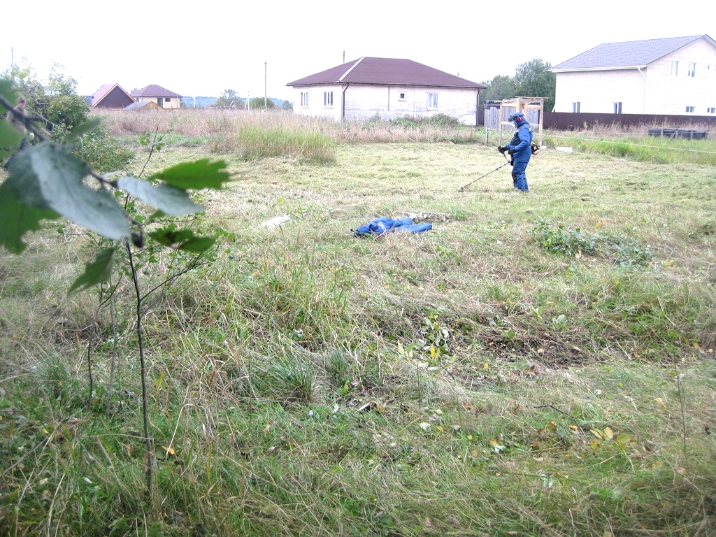 Расчистка участка в Лесколово