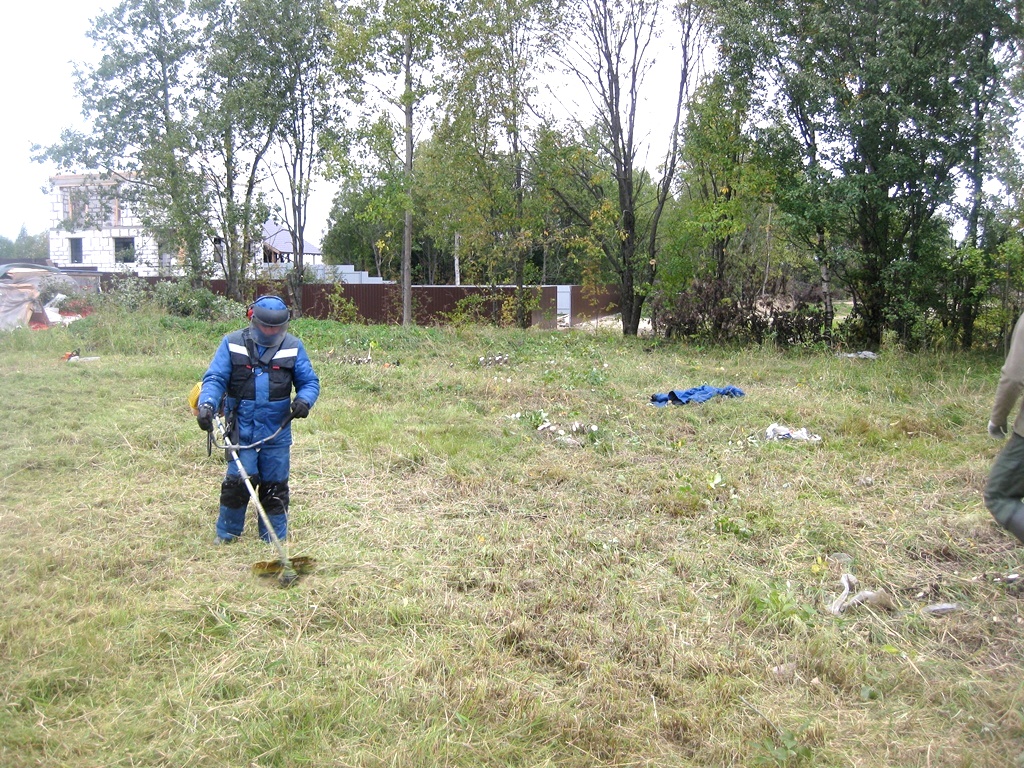 Расчистка участка в Лесколово