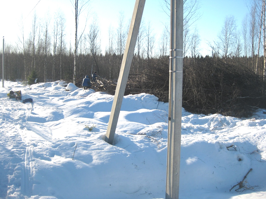 Расчистка участка 1 марта в Корниевские Гривки во Всеволожском районе